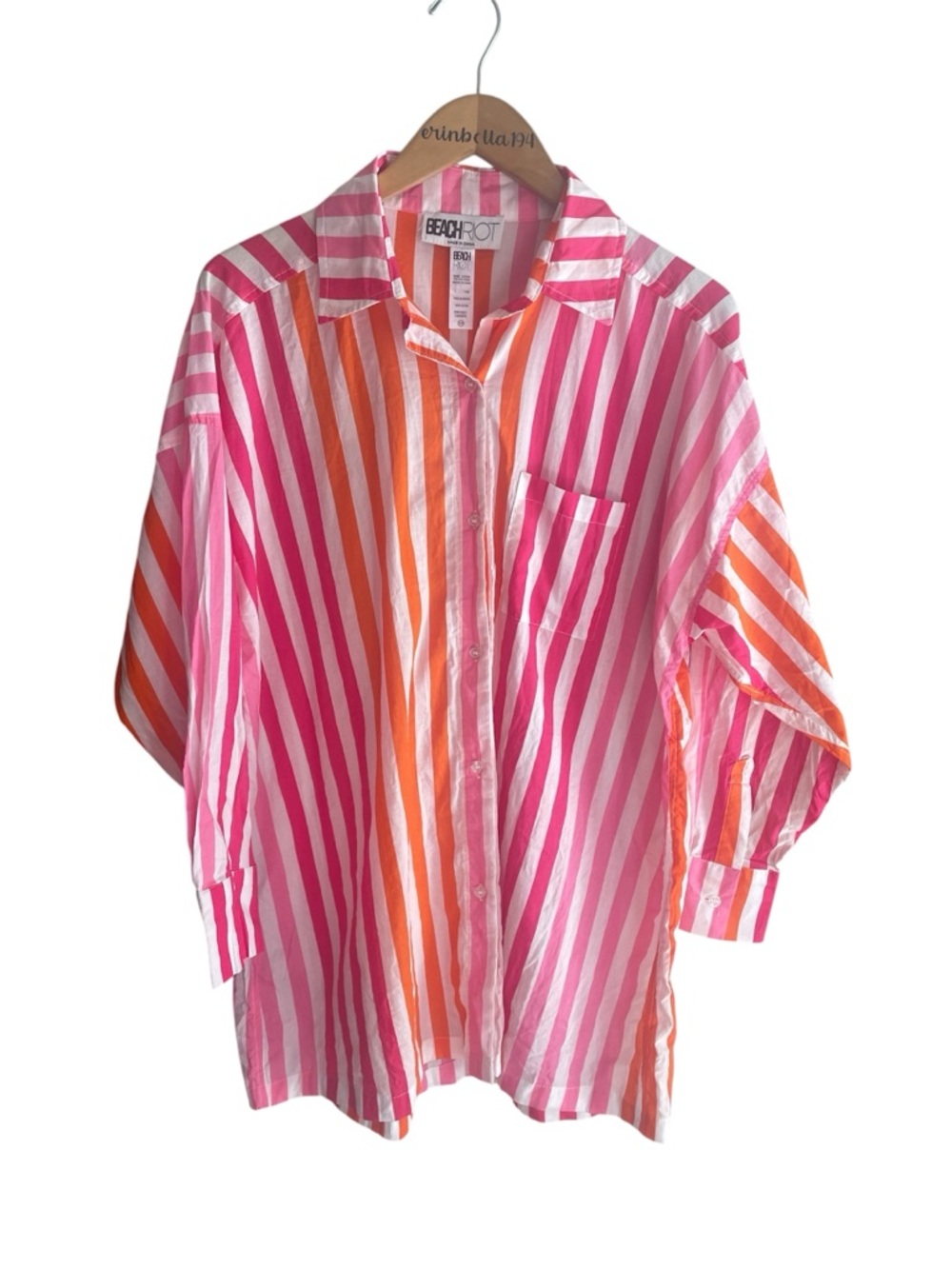Beach Riot Alexa Striped Button-Up Shirt - Picture 3 of 12